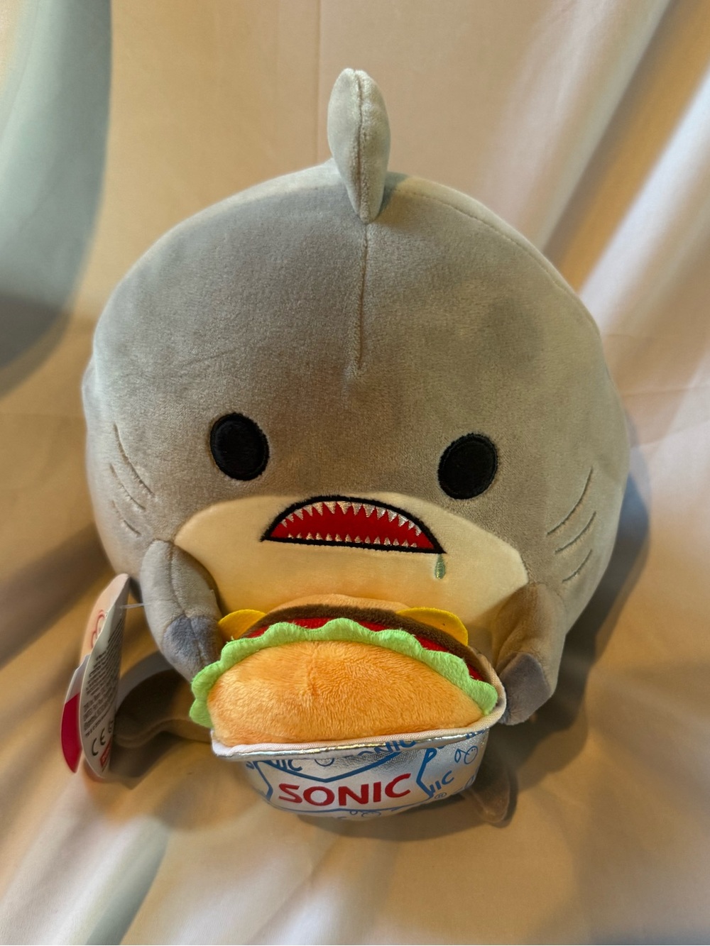 ZURU Snackles Series 2 William Shark Sonic Burger Plush 12” 2024 w/ Tags